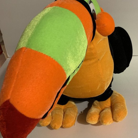 Vintage Classic Toy Co Tropical Toucan Bird Plush Stuffed Animal 14" Rare Amazon - Picture 2 of 5